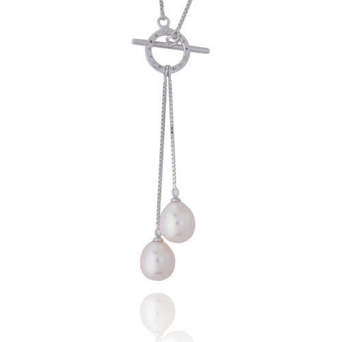 Collier en argent et perles de culture