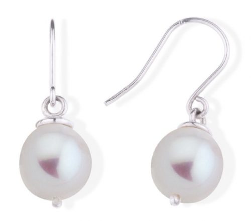 Boucles d'oreilles en argent avec des Perles d'eau-douce